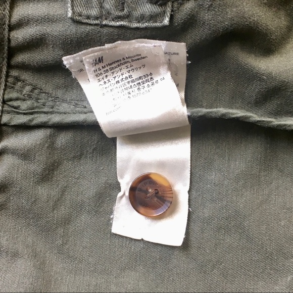 🟠 2/$20 H&M LOGG Utility Jacket - Army Green (8) - Picture 11 of 13